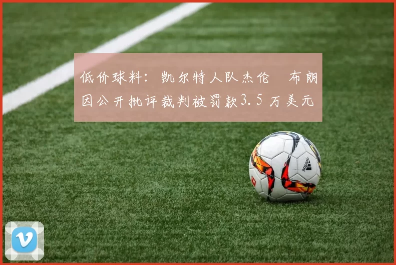 低价球料：凯尔特人队杰伦・布朗因公开批评裁判被罚款3.5 万美元